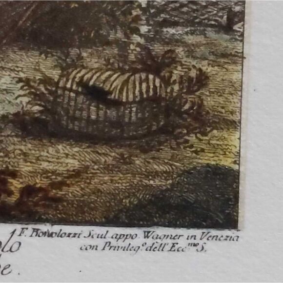 Giuseppe Zocchi vintage lithograph print Ottobre - Picture 10 of 15